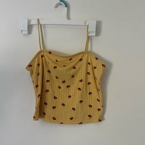 Rue 21 yellow cherry shirt